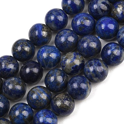 Natural Lapis Lazuli Beads Strands G-S333-10mm-013-1