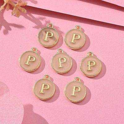 Golden Plated Alloy Enamel Charms ENAM-S118-06P-1