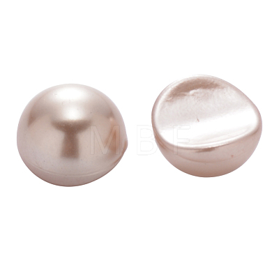 Half Round ABS Plastic Imitation Pearl Cabochons MRMJ-Q092-6mm-D05-1