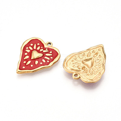 304 Stainless Steel Pendants STAS-N108-21B-G-1