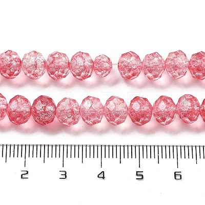 Crack Glass Beads Strands GLAA-M049-01I-1