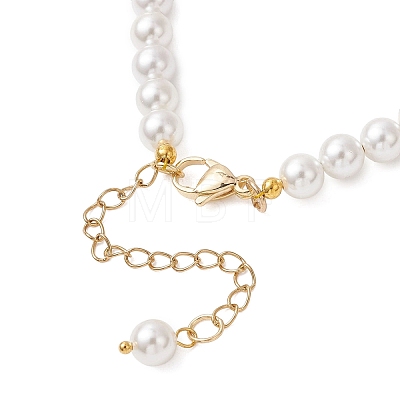 Shell Pearl Beaded Bracelets for Women BJEW-JB12960-1