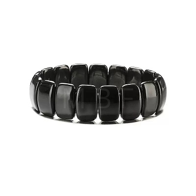 Synthetic Non-magnetic Hematite Beads Stretch Bracelets for Men PZ7053-8-1
