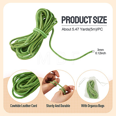 1Pc Cowhide Leather Cord WL-TA0001-11B-1