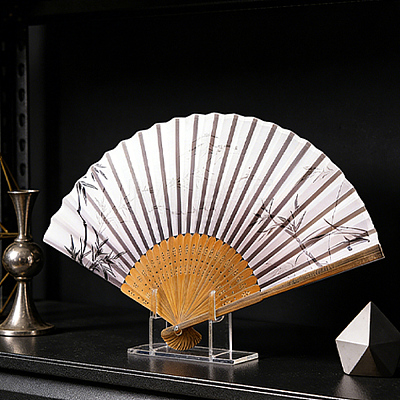 3Bags Acrylicr Fan Storage Holder AJEW-CN0007-52-1