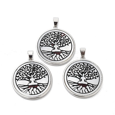 Natural White Shell Pendants SHEL-G017-01P-04-1