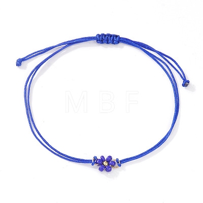Adjustable Glass Seed Bead Link Bracelets DH6590-8-1