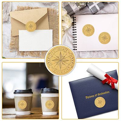 Self Adhesive Gold Foil Embossed Stickers DIY-WH0575-064-1