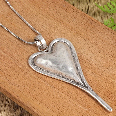 Bohemian Style Heart Alloy Pendant Necklaces for Women FS-WG80BF4-01-1