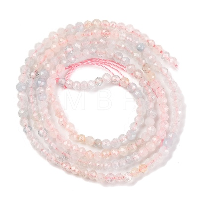 Natural Morganite Beads Strands G-F770-C05-03-1