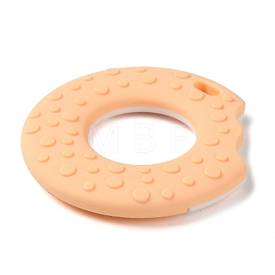 Donut Food Grade Eco-Friendly Silicone Focal Beads SIL-Q023-01D-1