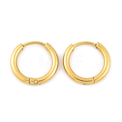 Ion Plating(IP) Round Ring 304 Stainless Steel Hoop Earrings for Women EJEW-G388-02A-G-1