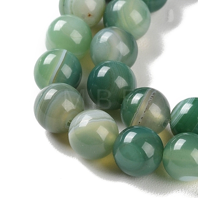 Natural Striped Agate/Banded Agate Beads Strands G-Z060-A01-B01-1