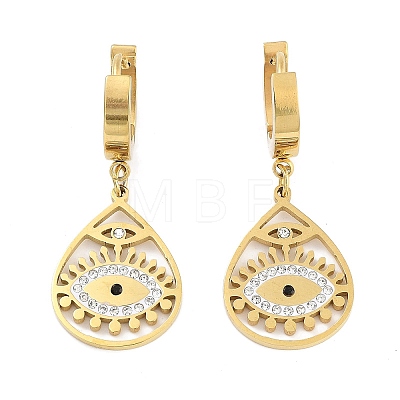 Real 18K Gold Plated 304 Stainless Steel Dangle Earrings EJEW-L283-056G-03-1