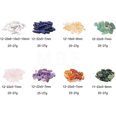 Natural Gemstone Chips Beads G-PH0034-20-1