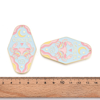 Rack Plating Alloy and Enamel Big Pendants ENAM-T021-29J-1