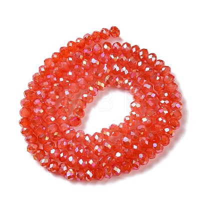 Baking Electroplate Glass Beads Strands DGLA-A039-J4mm-B01-1