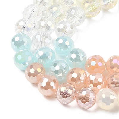 Electroplate Glass Beads Strands EGLA-D300-06-8mm-20-1