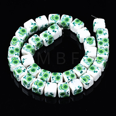 Handmade Porcelain Ceramic Beads Strands PORC-S502-029D-1