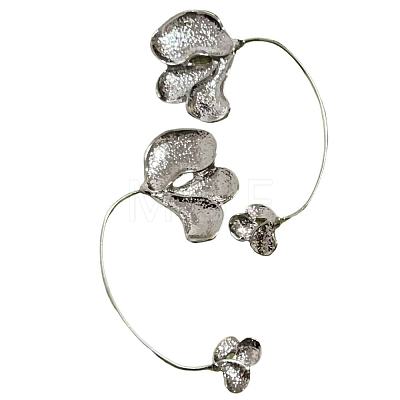 Alloy Flower Cuff Earrings for Women WGC4756-02-1