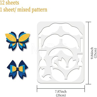 Plastic Drawing Painting Stencils Templates DIY-WH0222-015-1