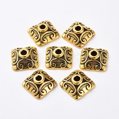 Tibetan Style Alloy Caps LS-GLF0893Y-NF-1