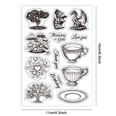 Custom Summer Theme PVC Plastic Clear Stamps DIY-WH0631-0083-1