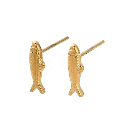 304 Stainless Steel Stud Earrings EJEW-C162-02D-G-1