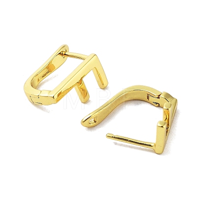 Brass Letter Stud Earrings for Women EJEW-A038-01F-G-1