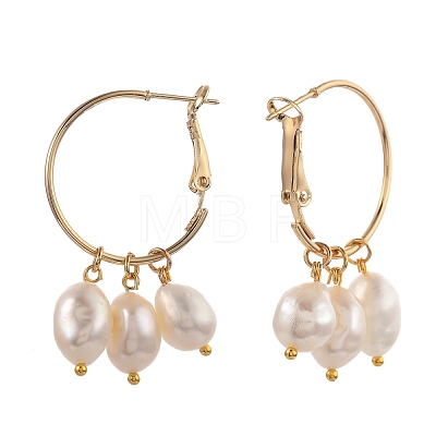 Brass Hoop Earrings EJEW-JE04273-1