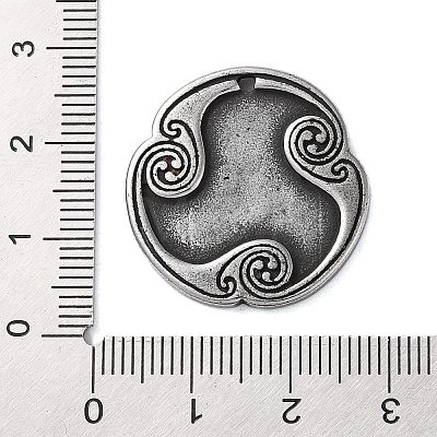 Rune Letters Alloy Pendants PALLOY-S193-01AS-21-1