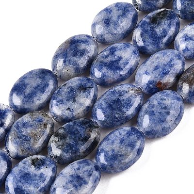 Natural Blue Spot Jasper Beads Strands G-M206-40-1