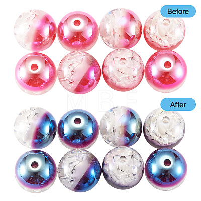 10Pcs Resin Beads PACR-TA0001-33E-1