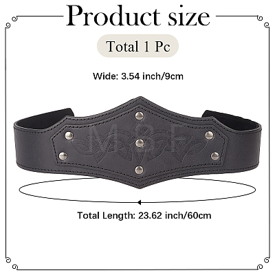 PU Leather with Iron Headring AJEW-WH20018-77B-1