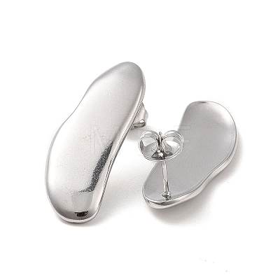 304 Stainless Steel Stud Earrings for Women EJEW-L272-025P-1