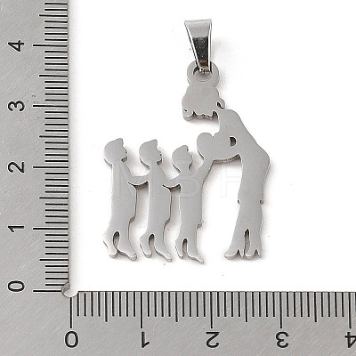 Mother's Day 304 Stainless Steel Pendants STAS-U002-03P-1