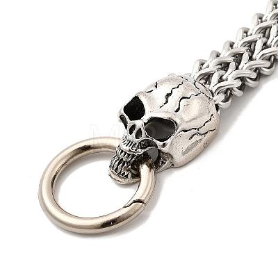 Skull Viking 304 Stainless Steel Wheat Chain Bracelets for Men FS-WGC8E20-09-1