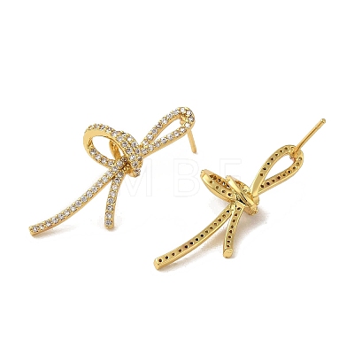 Brass Stud Earrings EJEW-R162-14G-1