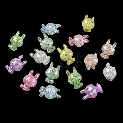 Transparent Crackle Acrylic Beads AC-CBA4496-04-1