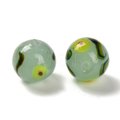 Handmade Opaque Lampwork Beads LAMP-C016-04B-06-1