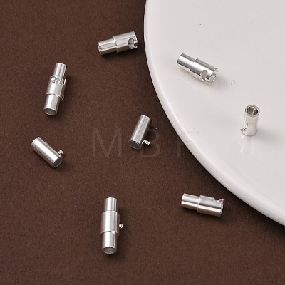 Brass Locking Tube Magnetic Clasps X-MC079-S-1