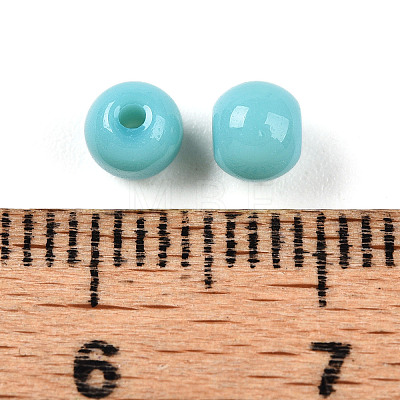 Opaque Solid Color Glass Beads X1-GLAA-N007-4mm-A03-1