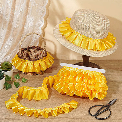 10M Satin Wrinkle Ribbon OCOR-OC0002-01B-1