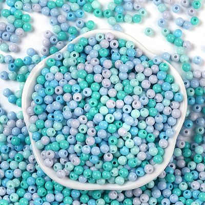 Opaque Acrylic Beads X1-OACR-H118-07B-04-1