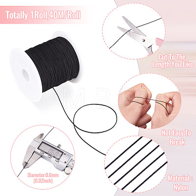 Nylon Chinese Knot Cord NWIR-C003-01B-01-1