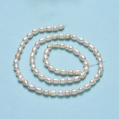 Natural Cultured Freshwater Pearl Beads Strands PEAR-J006-10F-01-1