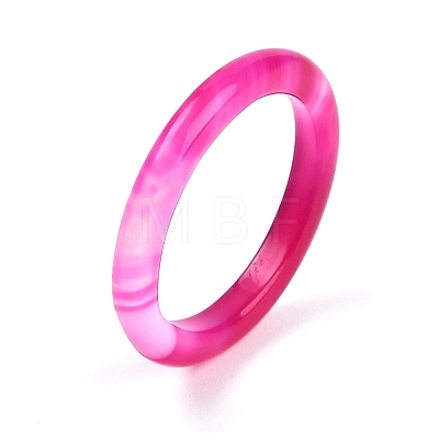 Dyed & Heated Natural Agate Finger Rings for Women RJEW-Z075-01K-1