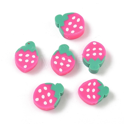 Fruit & Vegetable Theme Handmade Polymer Clay Beads CLAY-F006-02C-1
