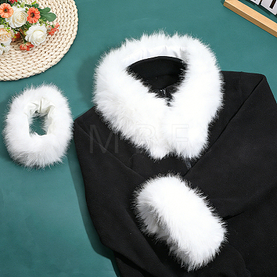 1Pc Imitation Fox Fur Collar AJEW-PH0009-24B-1