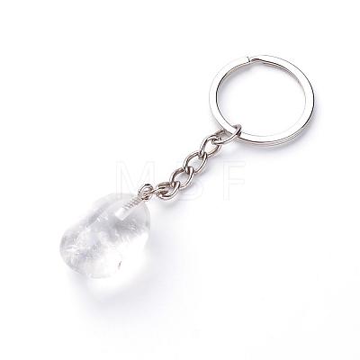 Natural Crystal Keychain G-Q484-D10-1
